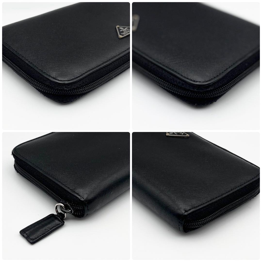 PRADA サフィアーノ ラウンドファスナー 長財布 三角ロゴ プラダ