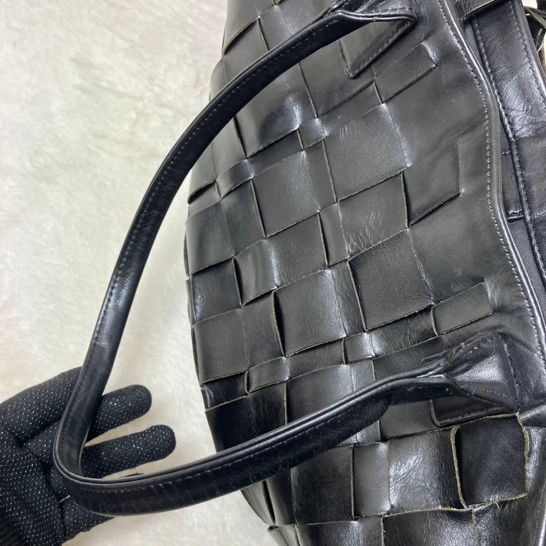 美品✨ブラックレーベルクレストブリッジ イントレチャート 本革 A4 トート 黒