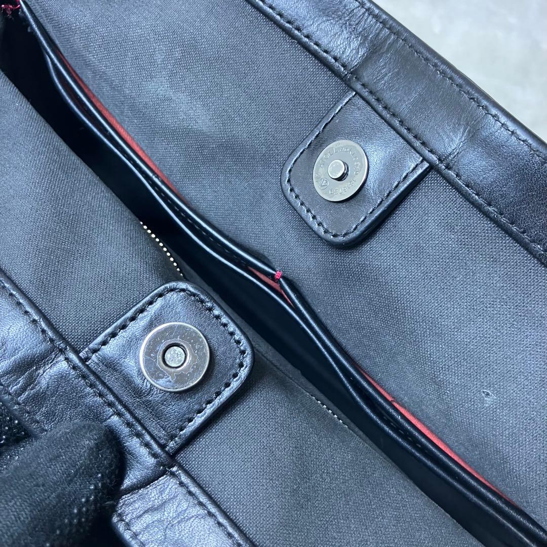 美品✨ブラックレーベルクレストブリッジ イントレチャート 本革 A4 トート 黒