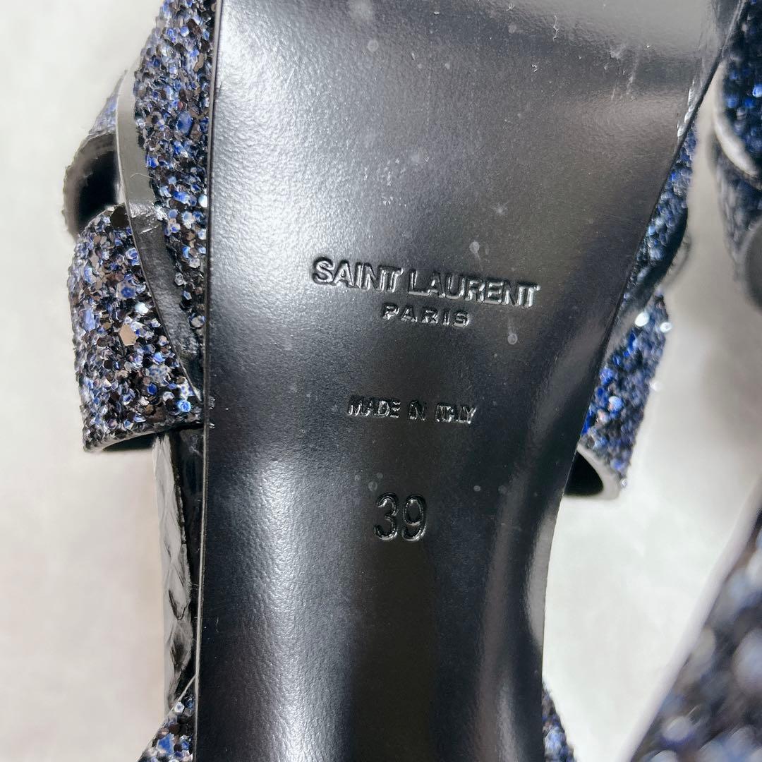 希少✨️ サンローラン サンダル トリビュート ラメ グリッター スパンコール