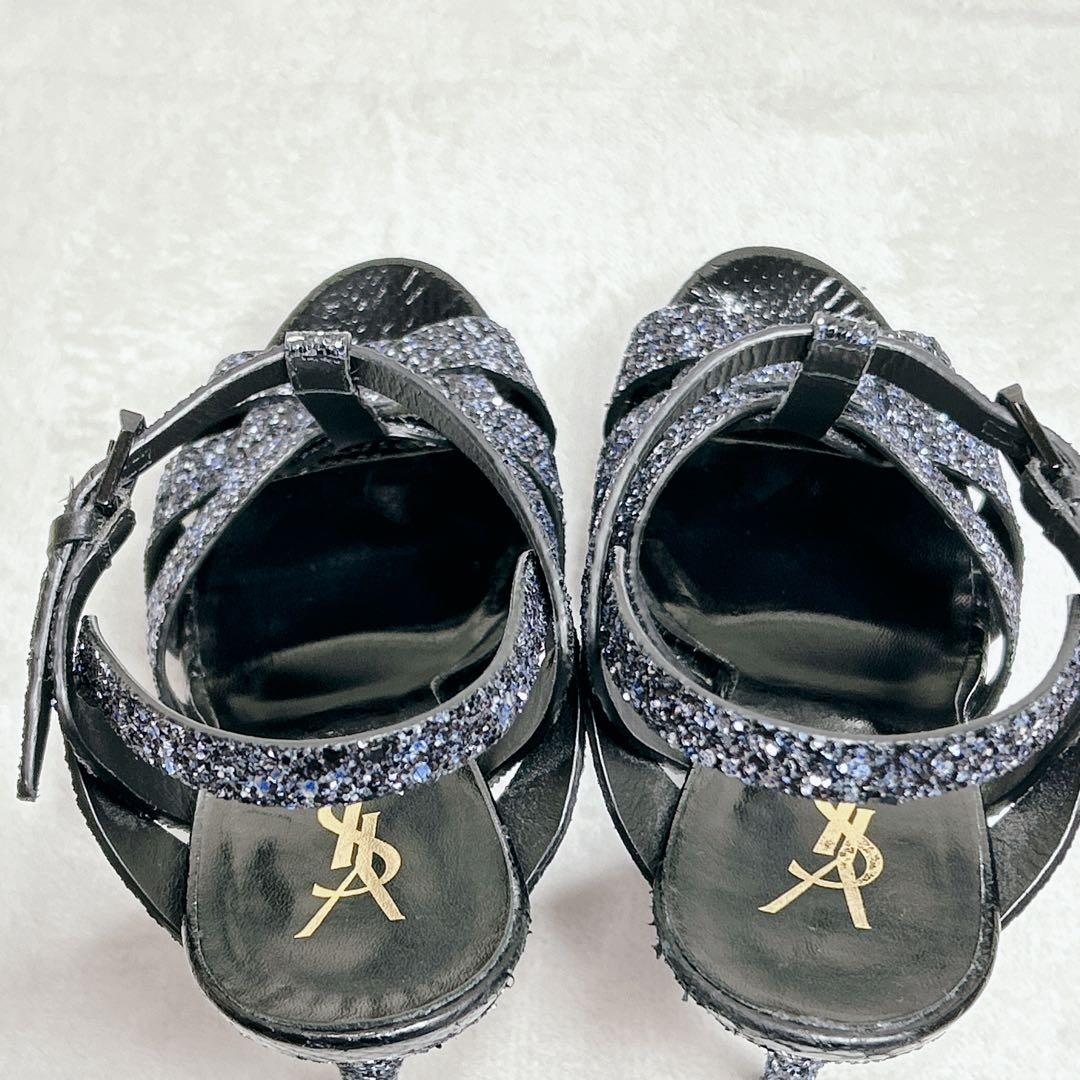 希少✨️ サンローラン サンダル トリビュート ラメ グリッター スパンコール