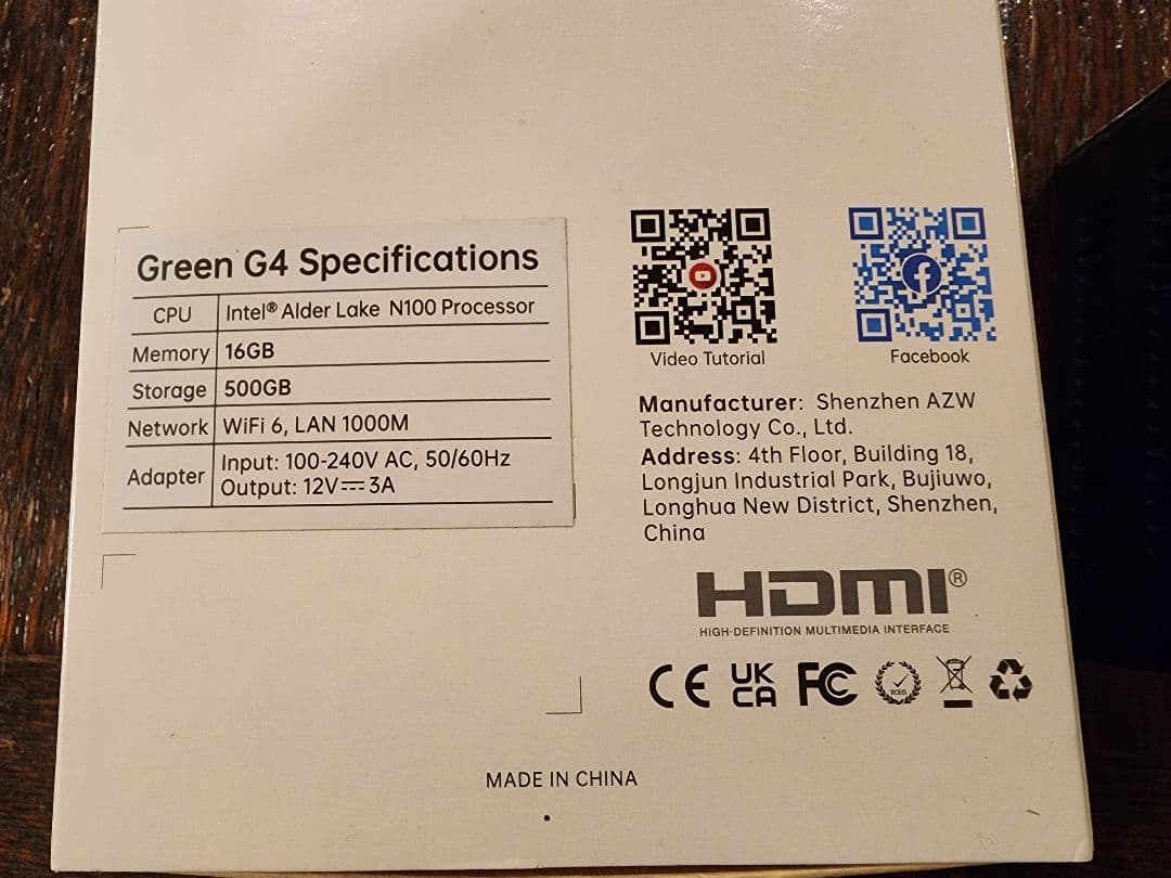 TRIGKEY G4 ミニPC 16GB 500GB