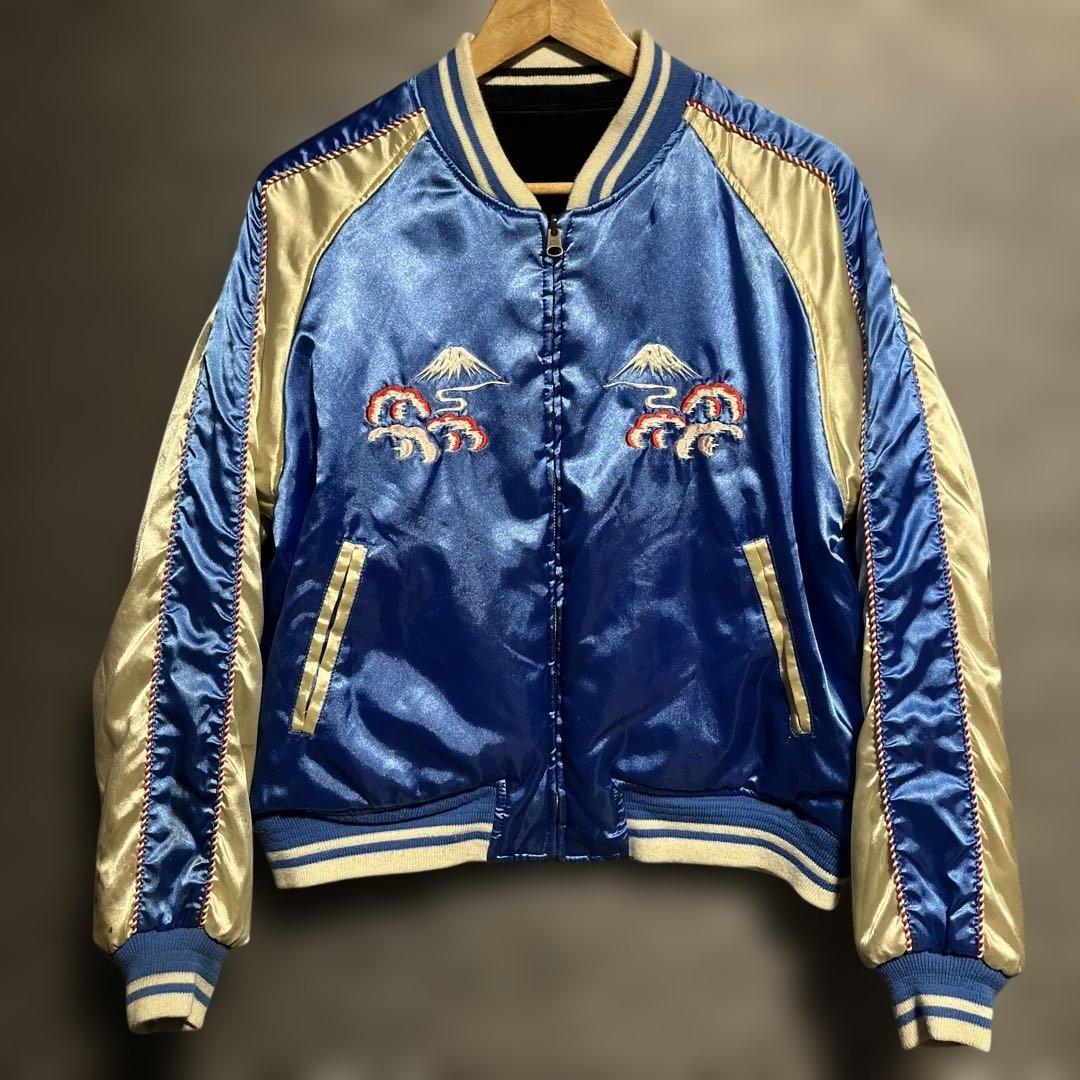 着画あり　黒　別珍　リバーシブル　スカジャン　NEYRIES