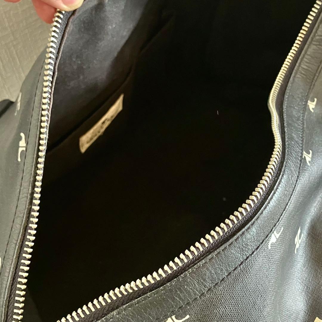 クレージュ/ボストンバッグ ロゴ総プリント