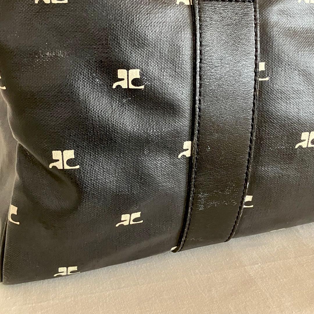 クレージュ/ボストンバッグ ロゴ総プリント