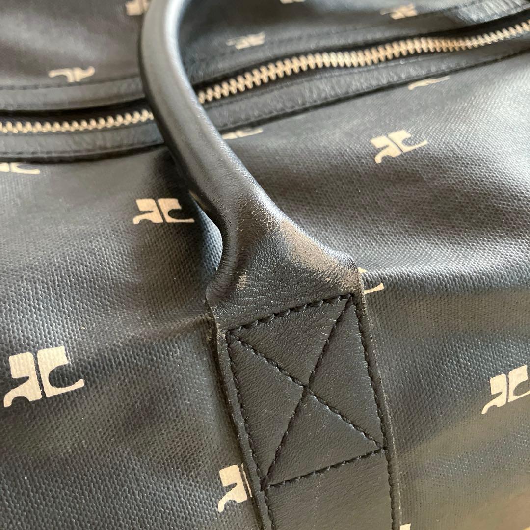 クレージュ/ボストンバッグ ロゴ総プリント