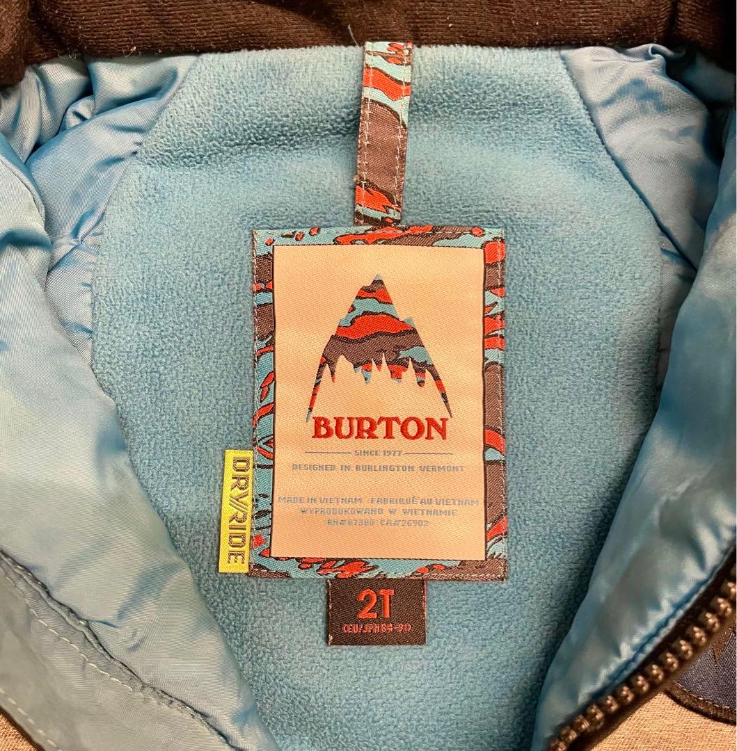 【美品】BURTON スノーボードウェア 2T 上下セット＋フリースパンツ3T