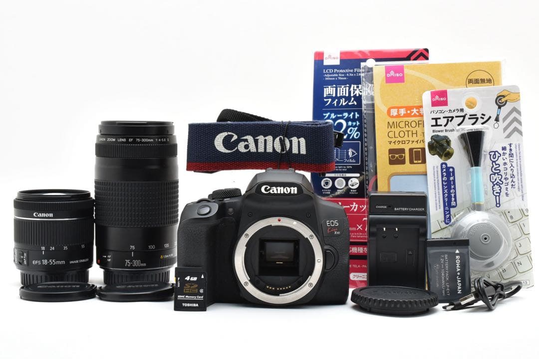 デジタルカメラ canon kiss x 10i /EF 18-55mm/EF 75-300mm