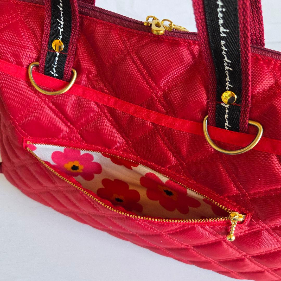 母ちゃん　ボストン型3way バッグ(L)　ナイロンオックスキルト