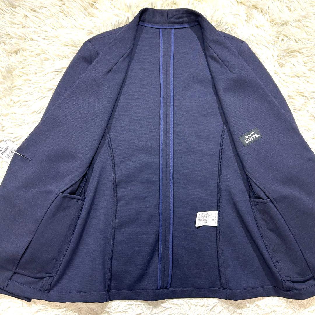 【未使用タグ付☆洗える♪】レディース パジャマスーツ セットアップ ネイビー M