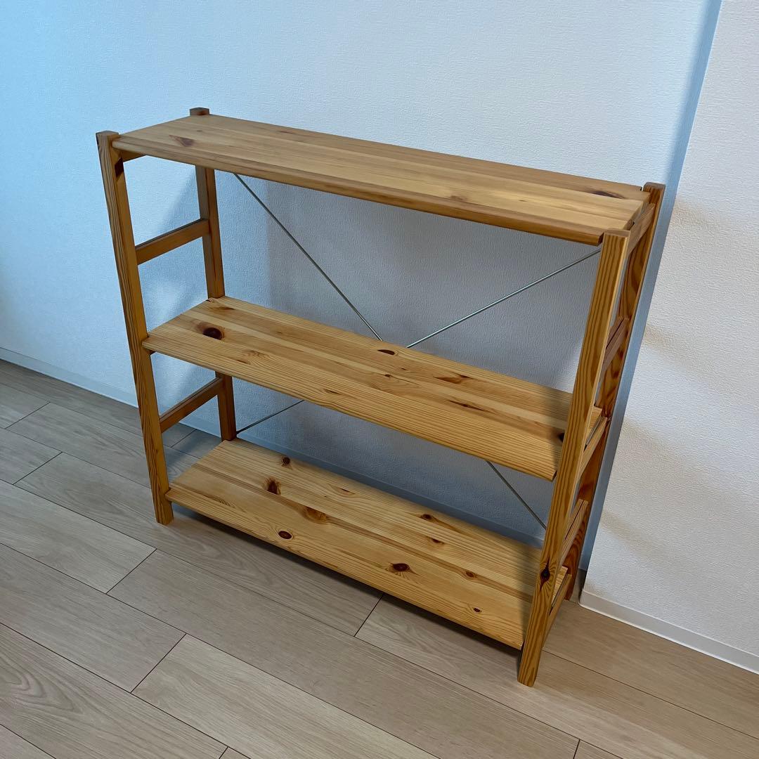 パイン材ユニットシェルフ奥行２５ｃｍタイプ・８６ｃｍ幅・小