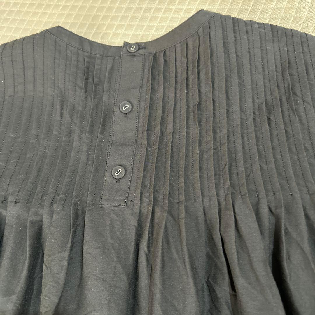 美品 LOHEN ローヘン プリーツブラウス 黒 38