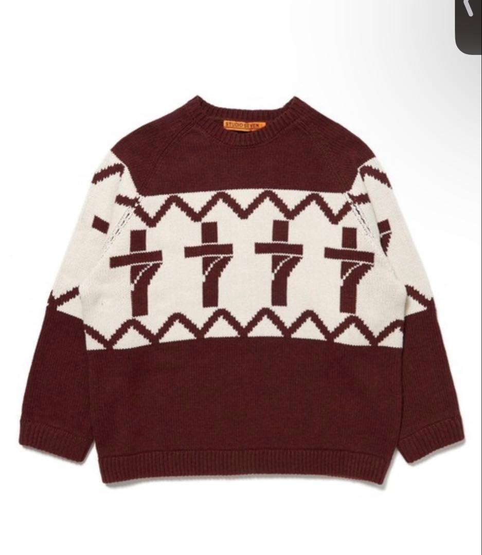 STUDIO SEVEN ワインレッド色 セーター L