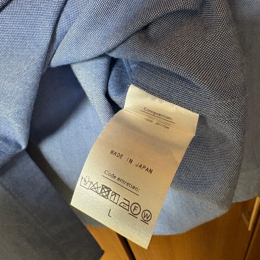 Unlikely Button Down Shirts L オックスフォード 青