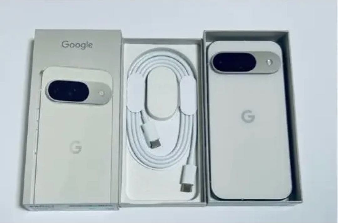 GooglePixel9白SIMフリー 画面￼&カメラ保護付き ￼ほぼ未使用