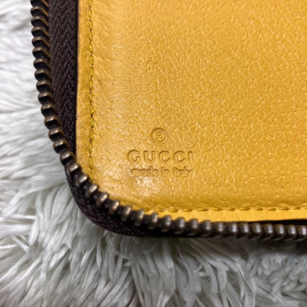 美品✨GUCCI タイガーヘッド ラウンドジップ GG 473953
