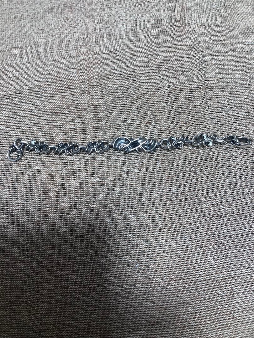 シルバー925 ブレスレットオニキス フローラル アラベスクブレス　＊おまけ付き