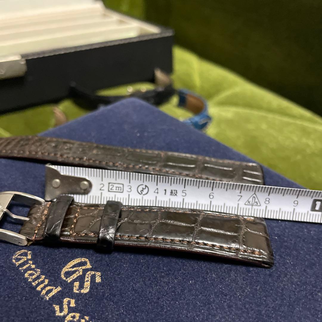 最終値下げクロコダイルレザー 時計バンド GS 尾錠 ビンテージ