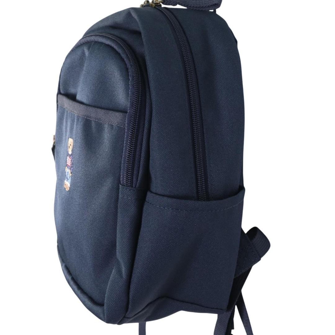 【極美品✨】ポロラルフローレン　ポロベア刺繍　リュック　キッズ　ネイビー　現行◎
