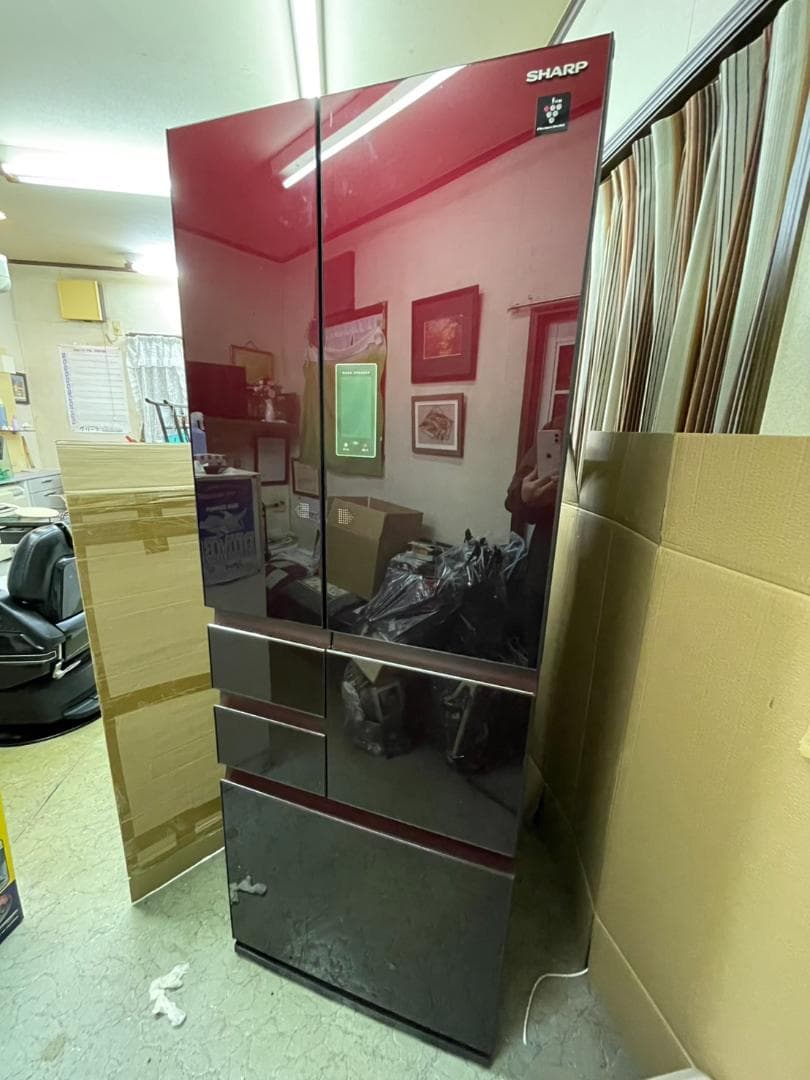 SHARP シャープ 502L 大容量冷蔵庫 SJ-GX50D-R 2018年製