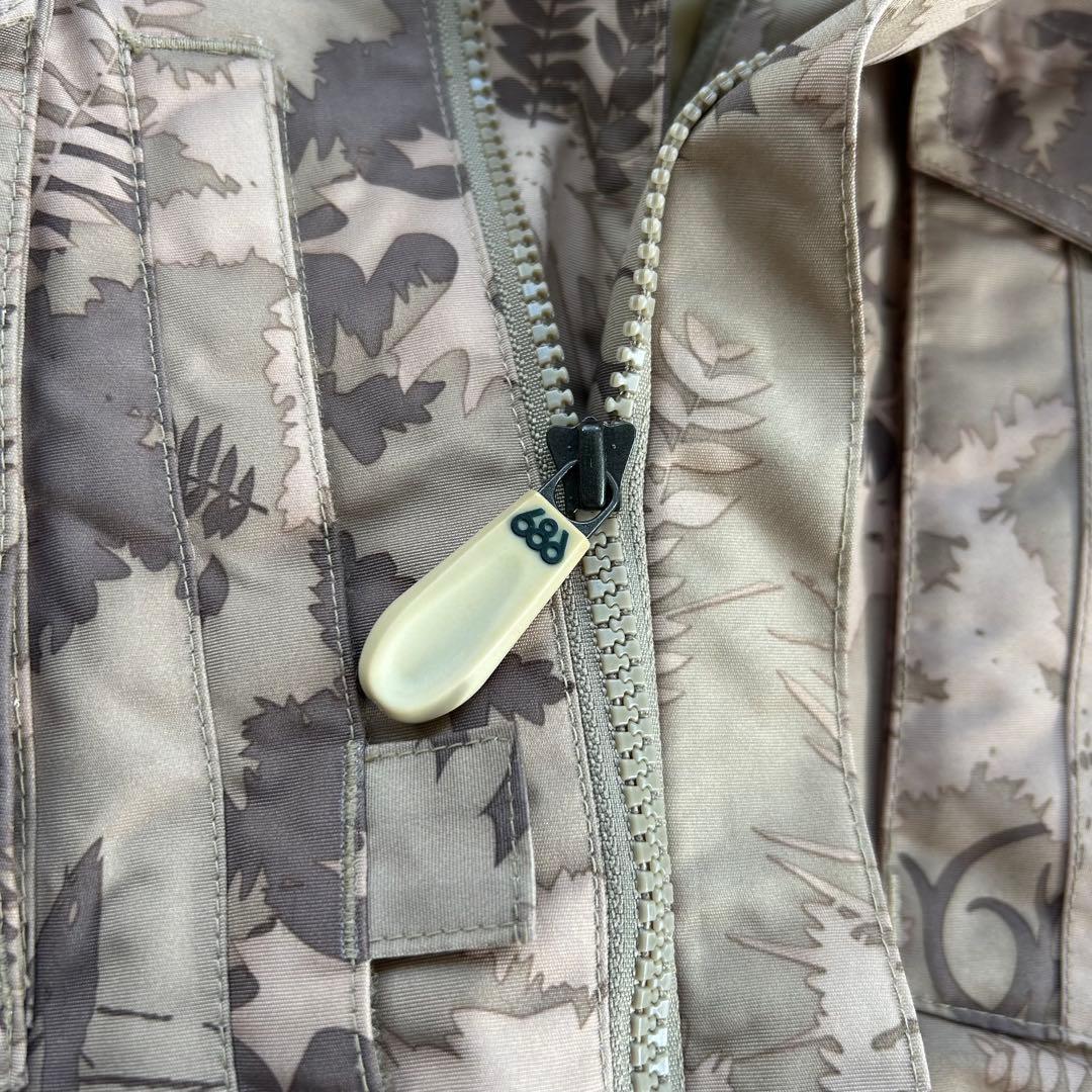 686 スキースノーボードウェア メンズ L ベージュカモフラ　迷彩