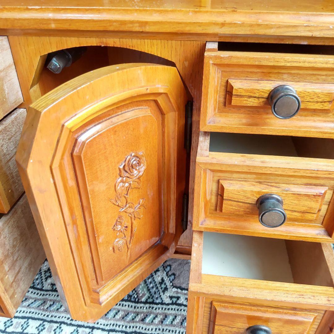 【小ぶりなドレッサー】化粧台　卓上ミラー　昭和レトロ　ヴィンテージ