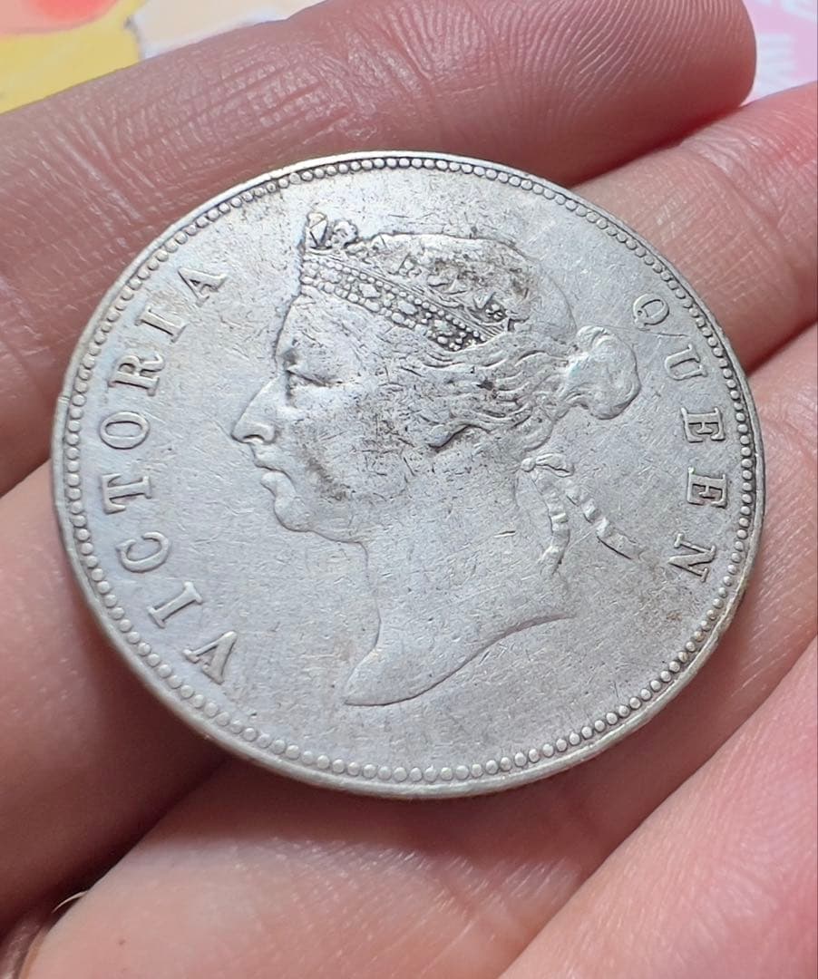 香港　銀貨　1894年　大型　中国銀貨　美品　希少　外国　中国古銭