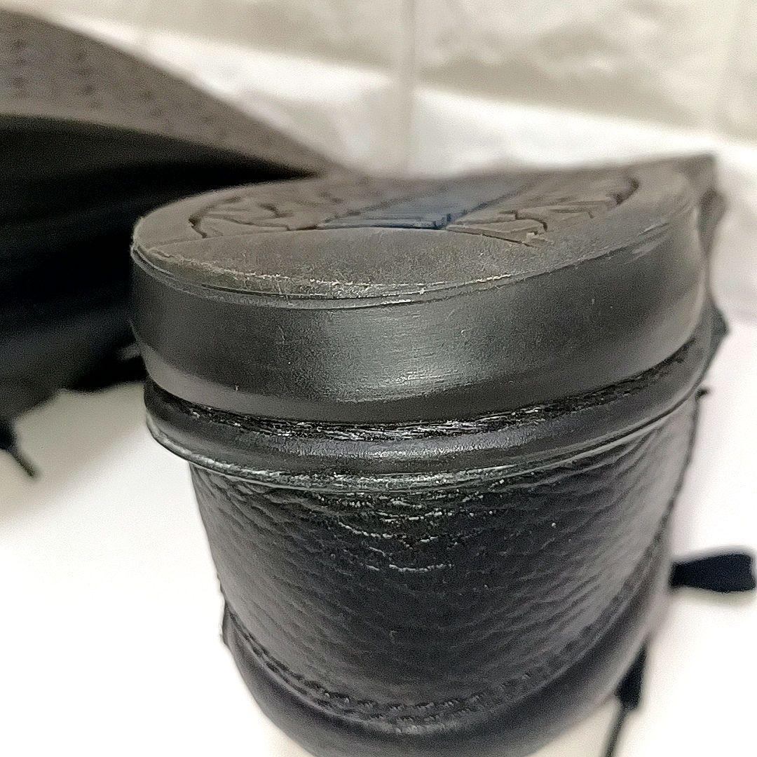 【美品】ビルケンシュトック　メンフィス　シボ革 レザー シューズ　ブラック