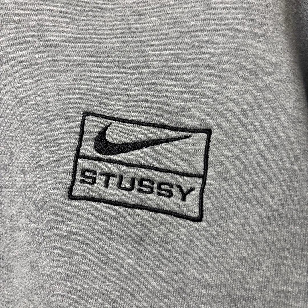 莉*央様 Nike x Stussy グレー クルーネックスウェットM