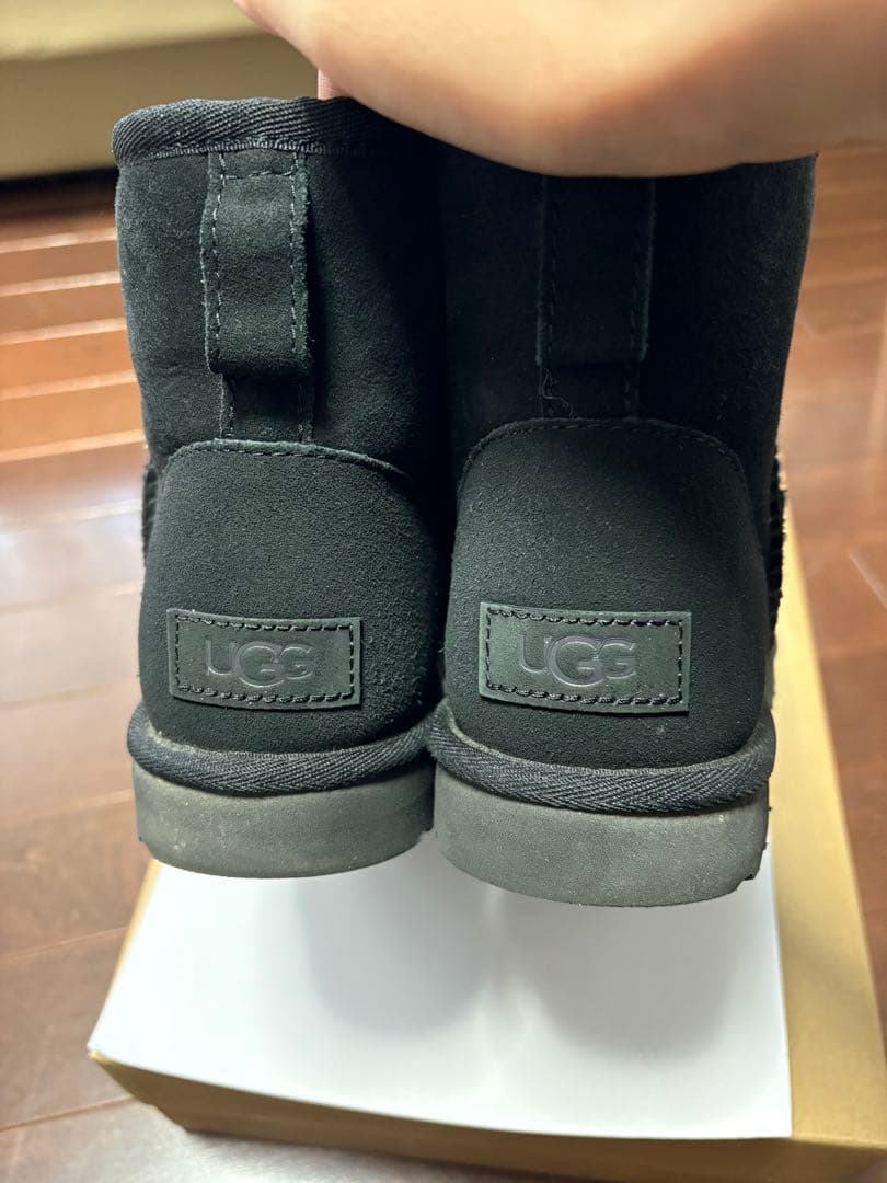 UGG ブラック ムートンブーツ 7 24センチ