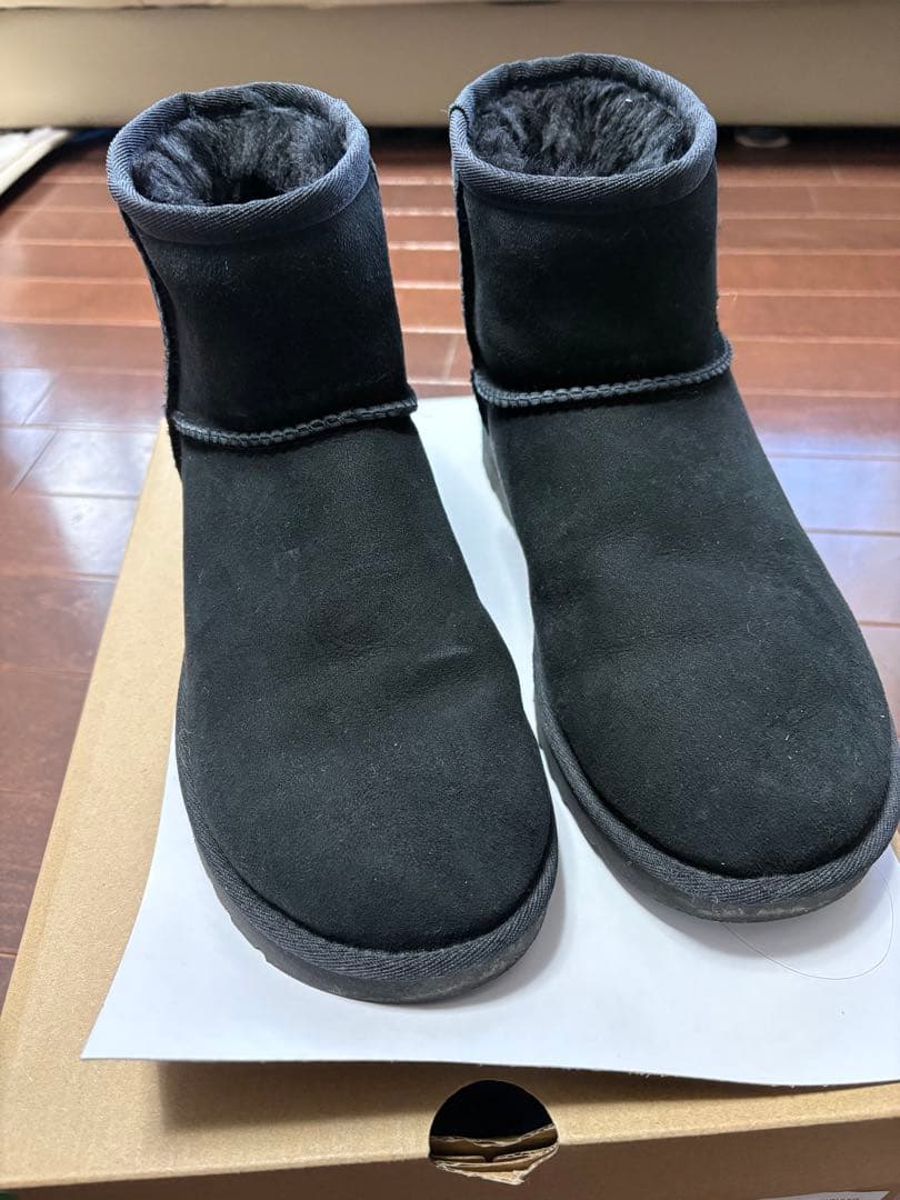 UGG ブラック ムートンブーツ 7 24センチ