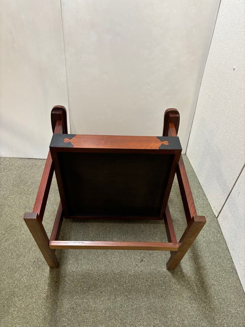 ① 昭和レトロ　和家具　和風アームローチェア　座椅子　ヴィンテージチェア当時物