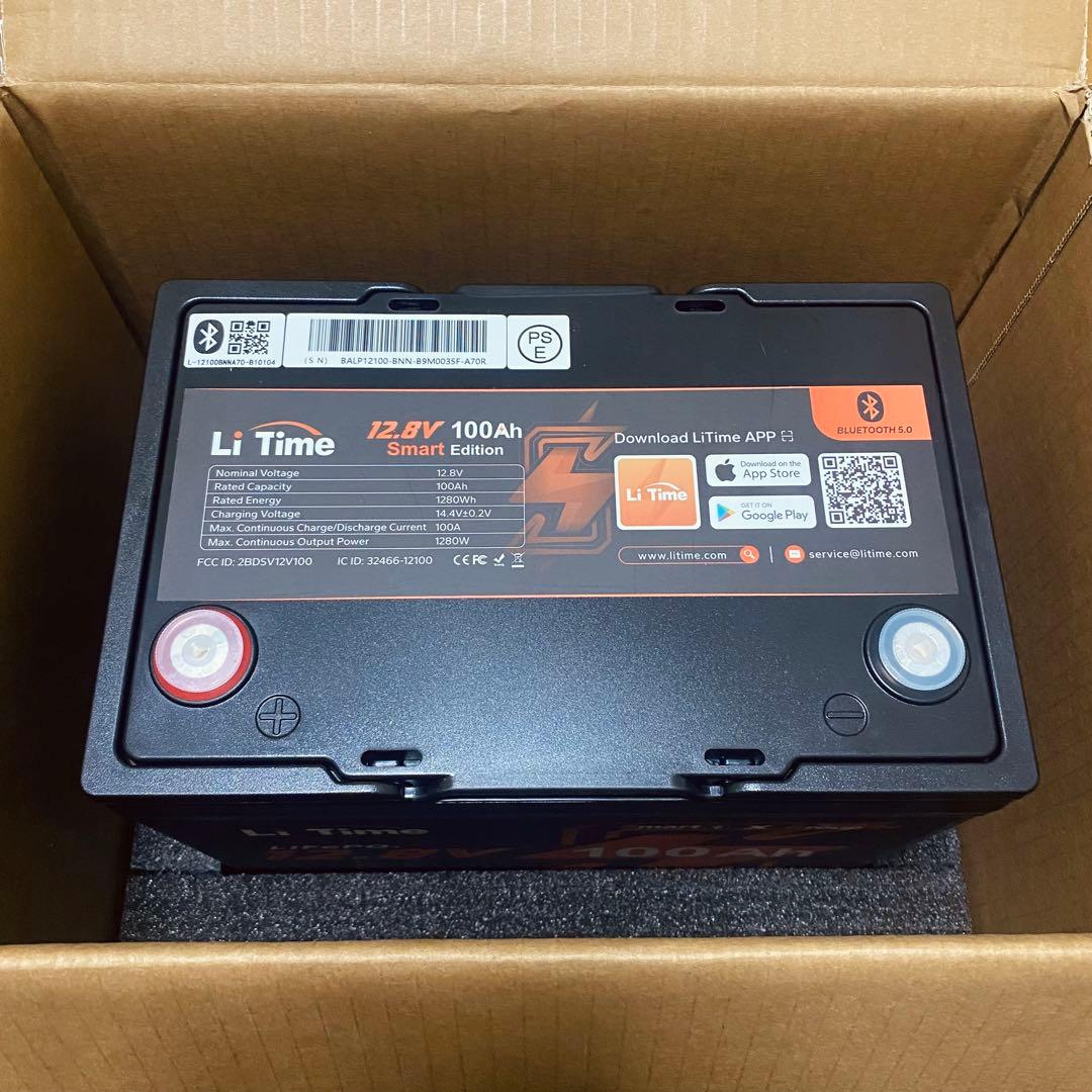 LiTime 12V100Ah リチウムイオンバッテリー 新品未使用 セール❗️