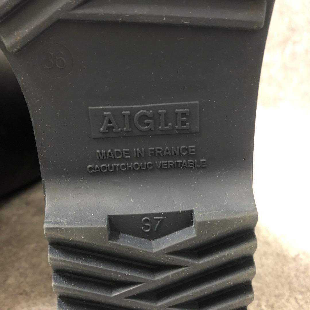 フォロー割■AIGLE BLUEBLUレインブーツ ネイビー ハリランH.R.M