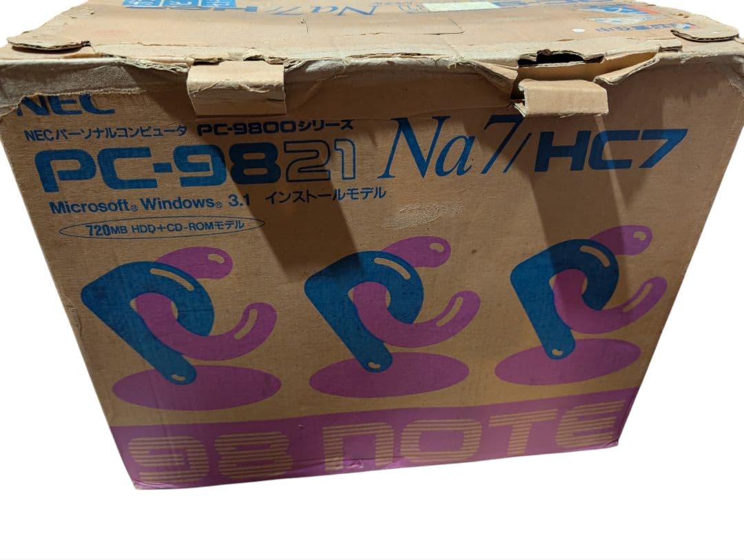 ジャンク　NEC PC-9821 Na7/HC7 ノートPC 本体