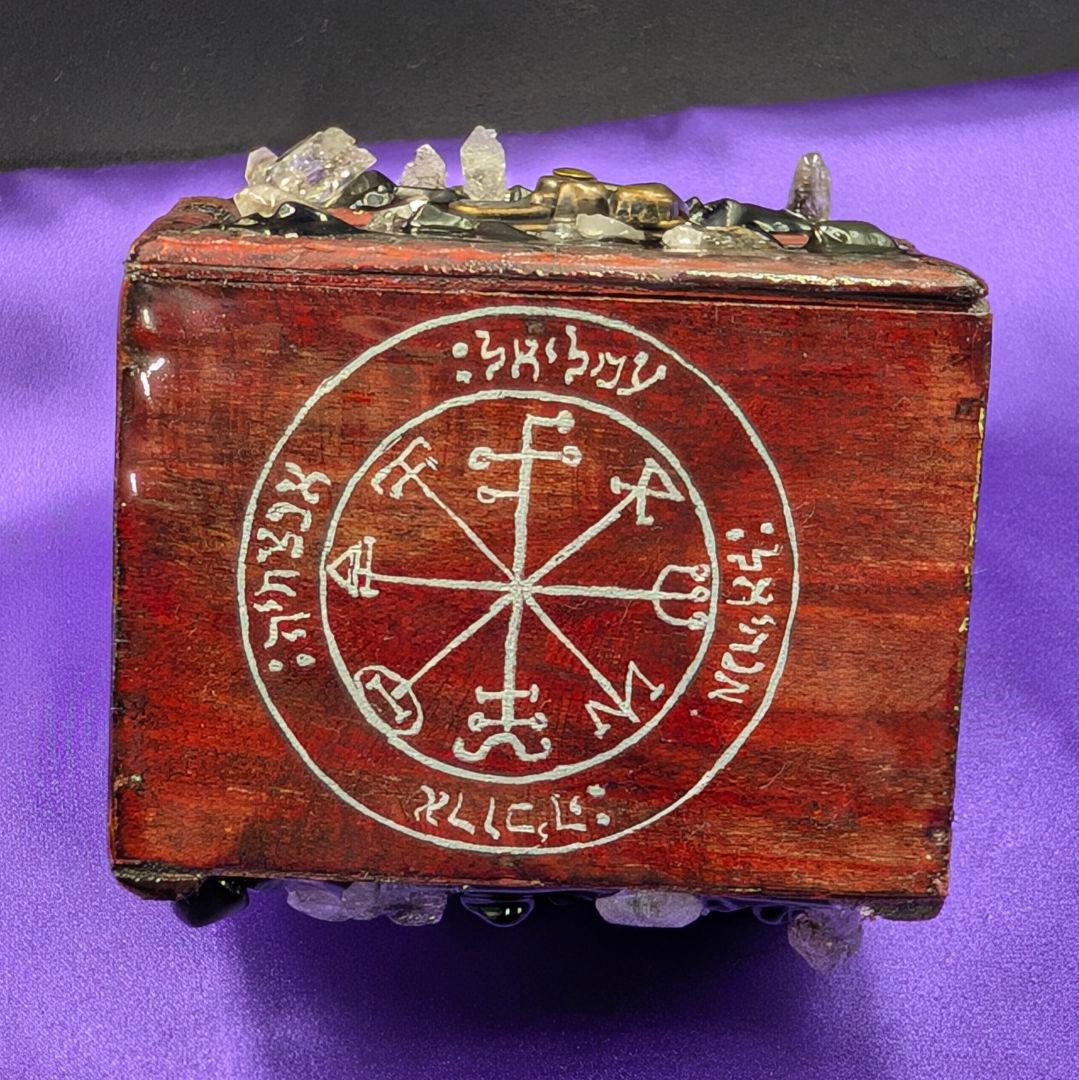 【1点物】 ソロモン王の鍵 護符魔術オルゴンボックス 〜土曜日照応・土星護符〜