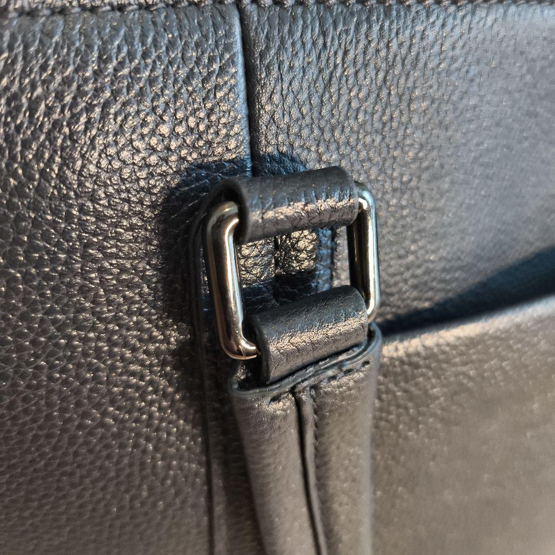 BLUE SINCERE　ビジネスバッグ　トート　レザー　紺色　A4可　肩掛け可