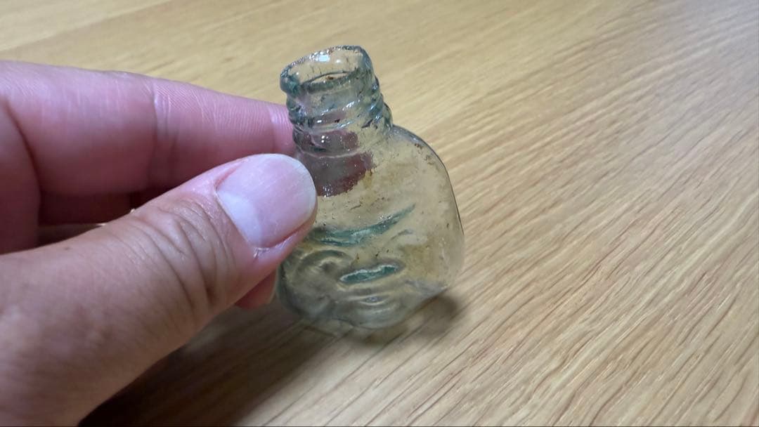 レトロ瓶 金平糖瓶 おかめ