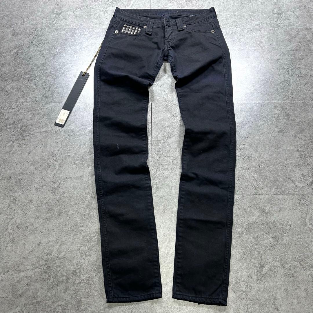 00s【archive】studs black pants/Y2K/opium◎