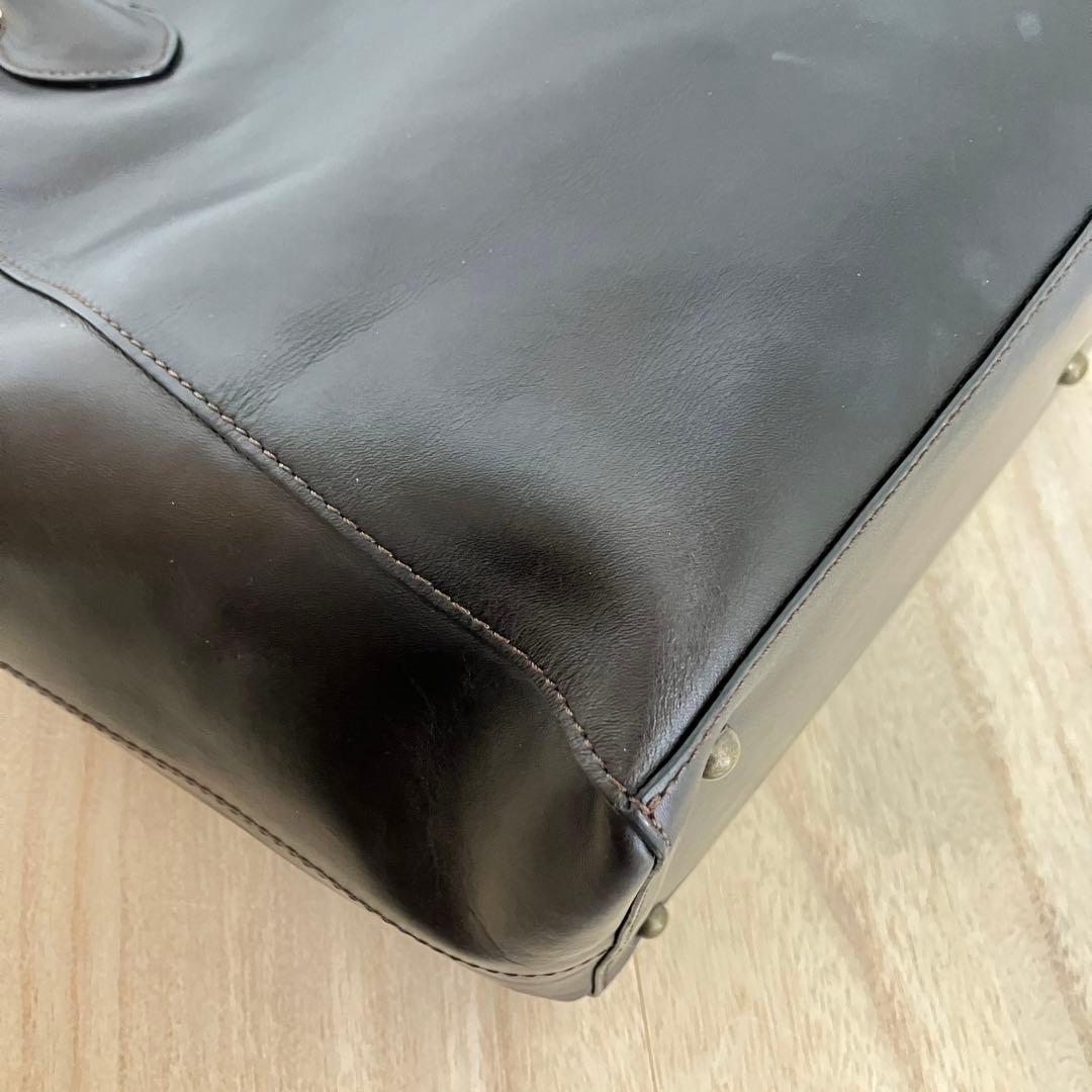 マザーハウス✨アンティーク✨キャリア トート✨定価4.3万円✨A4/PC可✨美品