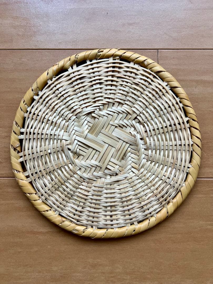 天然根曲り竹使用 戸隠ざる ７寸