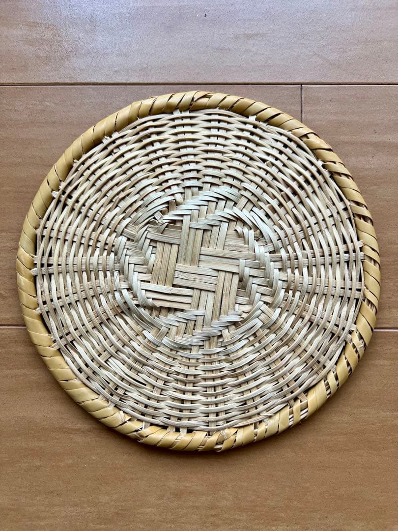 天然根曲り竹使用 戸隠ざる ７寸