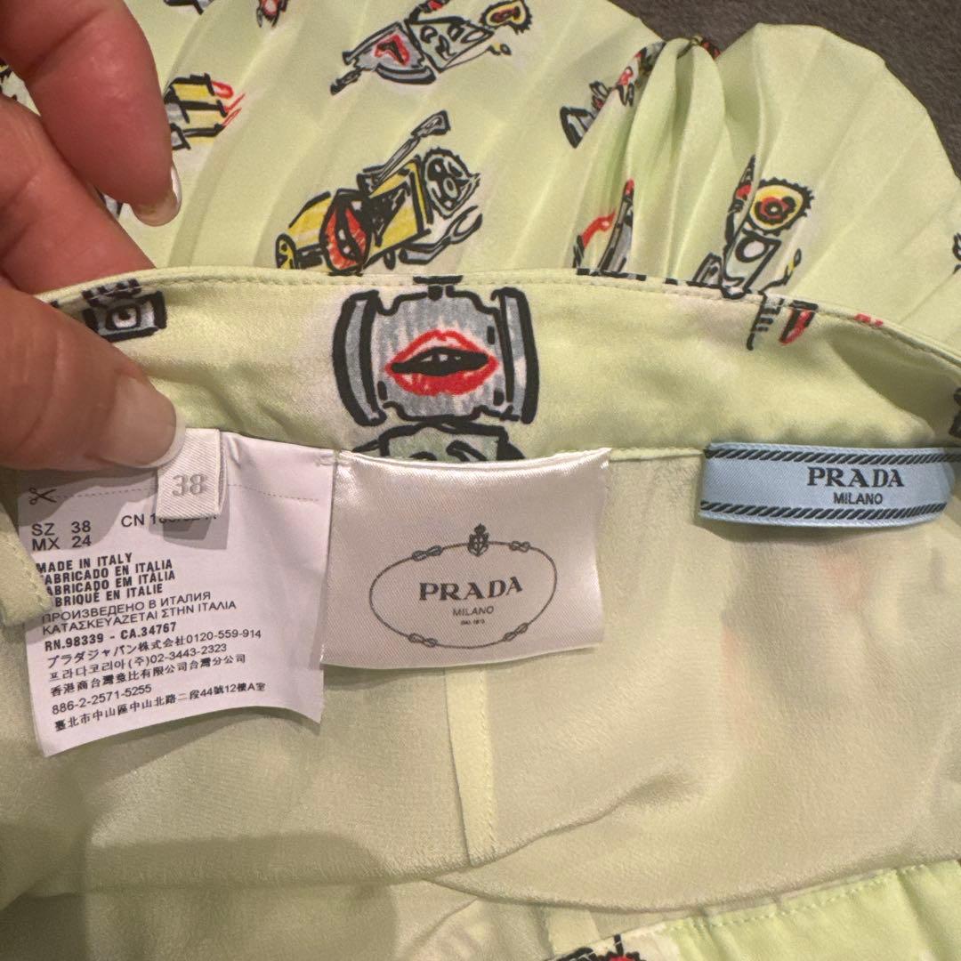 PRADA プラダロボット柄 プリーツスカート38