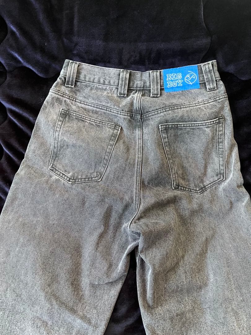 BIG BOY グレー ストレートデニム Sサイズ