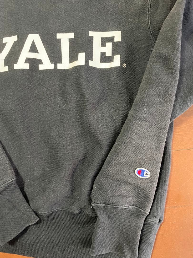 【希少USA製】champion リバースウィーブ Yale ネイビー S
