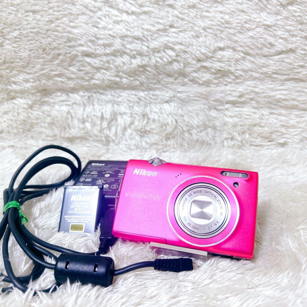 【極美品】　Nikon COOLPIX S5100 ピンク 5倍光学ズーム