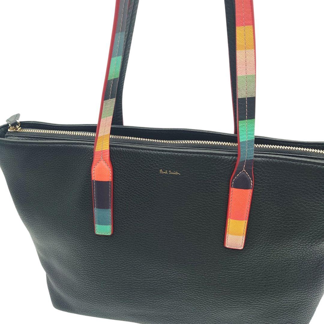 【極美品】ポールスミス　レザー トートバッグ マルチカラー 　メンズ　レディース