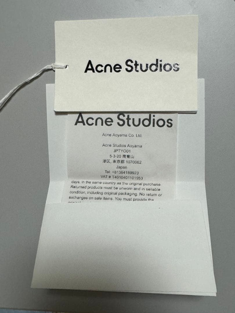 【タグ・レシート有】Acne Studios ロゴジッパージャケット 44