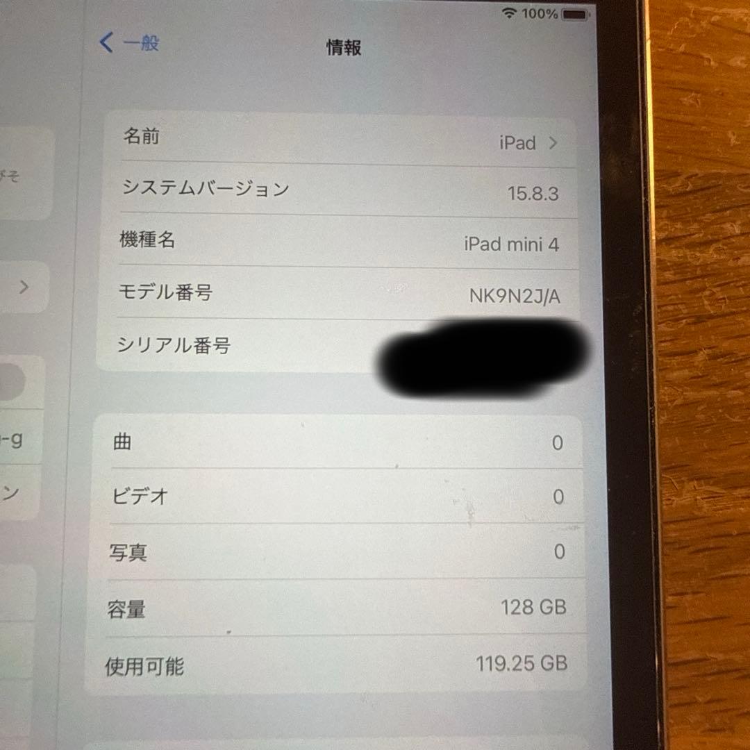 iPad本体 iPad mini 4 128GB