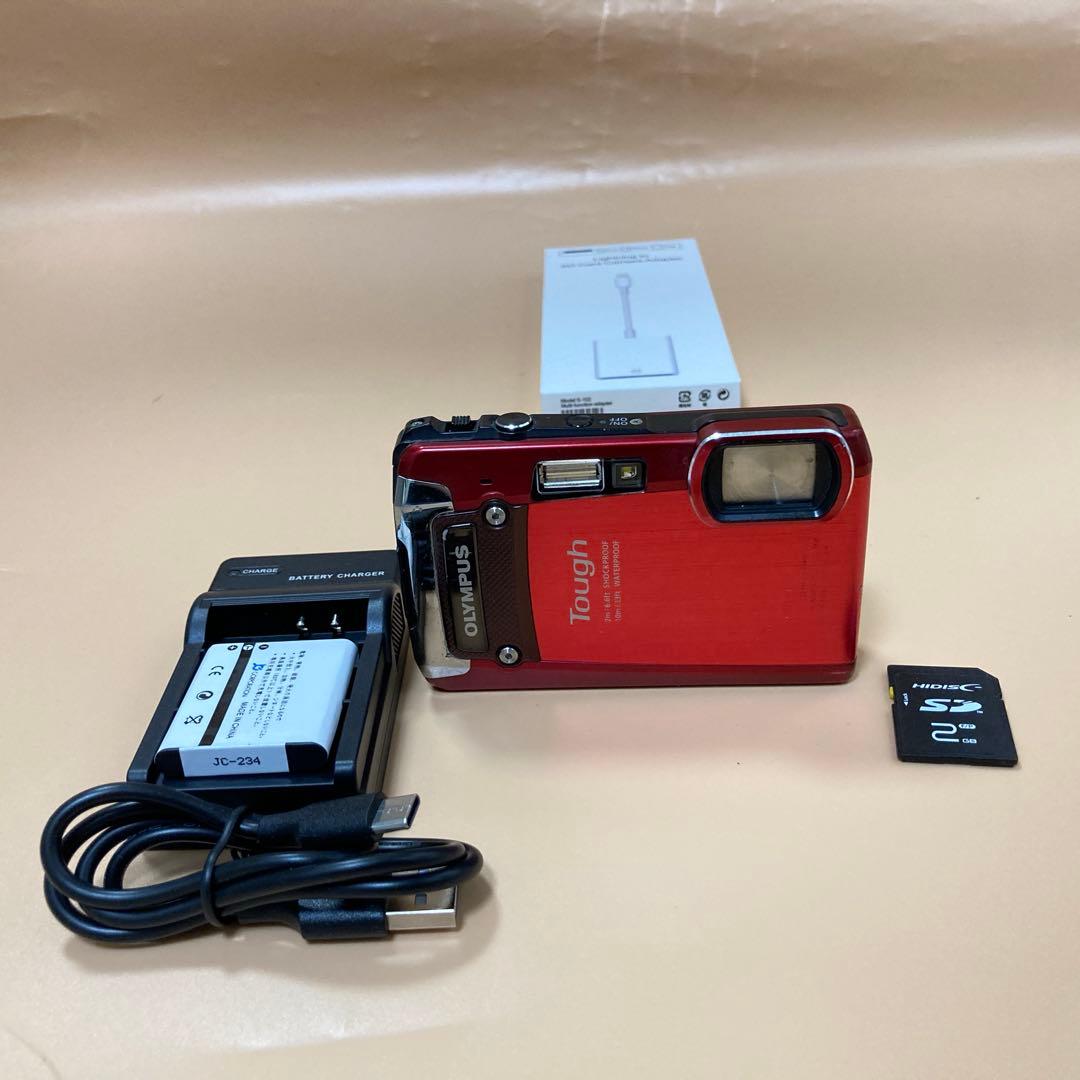 ◻︎スマホ転送OK◻︎ OLYMPUS Tough TG-820 SDカード付き